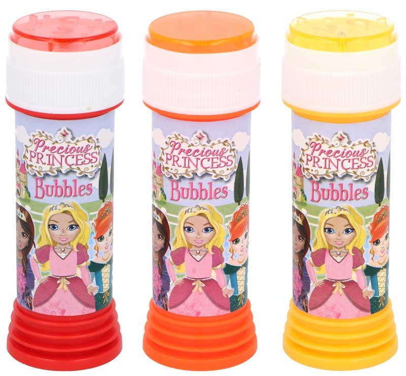 4 Bubble Tubs With Wands 50ml princess Theme with Puzzle.
