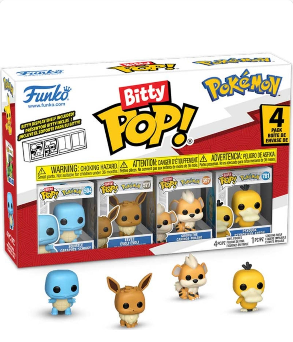 Funko Bitty Pop! S4 Pokemon Squirtle 4 Pack