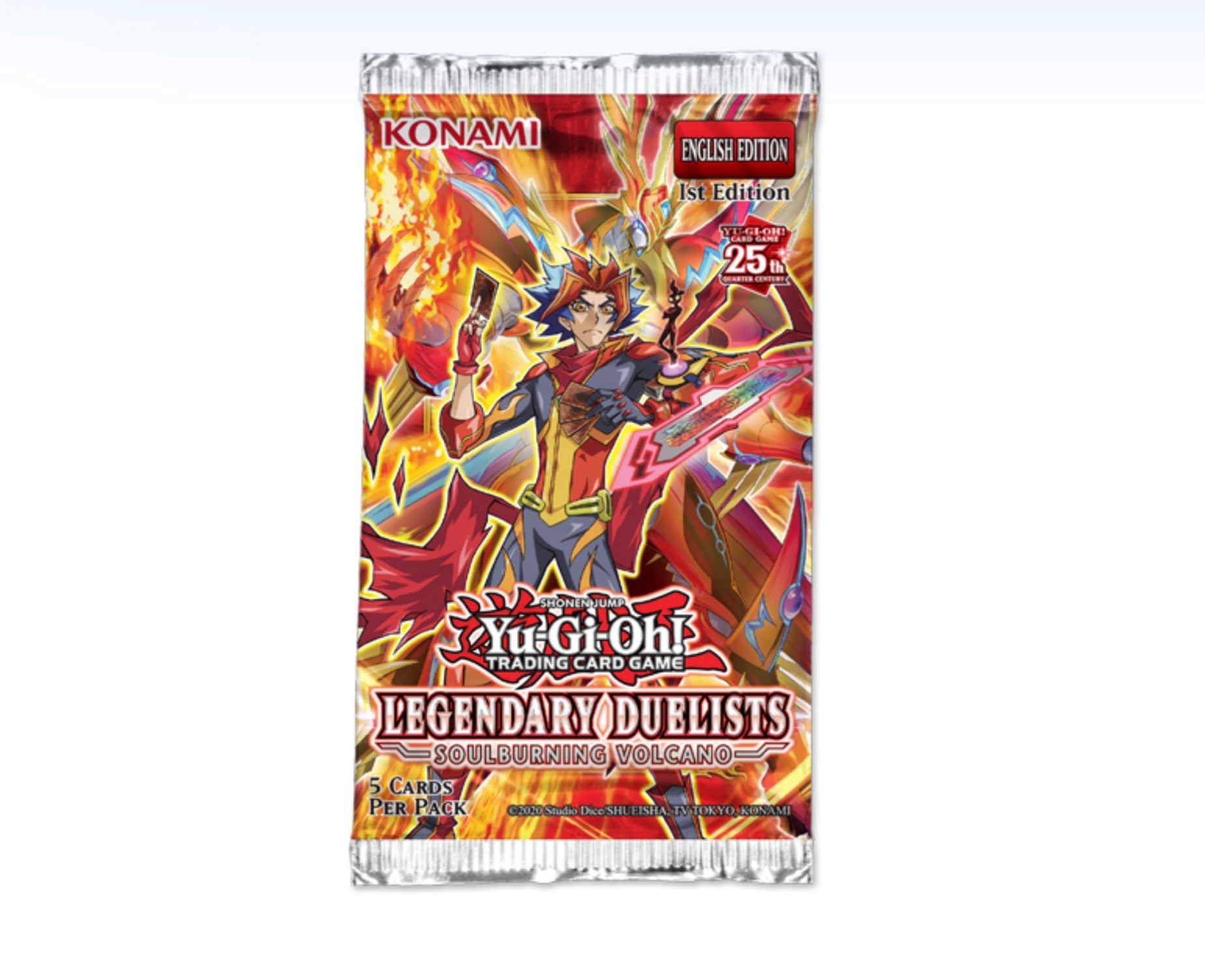 Yu-Gi-Oh! YuGiOh! Legendary Duelist Soulburning Volcano Booster Pack 1pcs