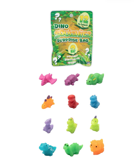 6pcs Squishy Dinosaur Surprise bag (2pc per bag)