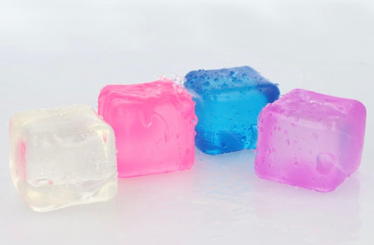 1pc Squeezy Maltose Ice Cube Squishy Toy 5cm 4 Asstd Colours