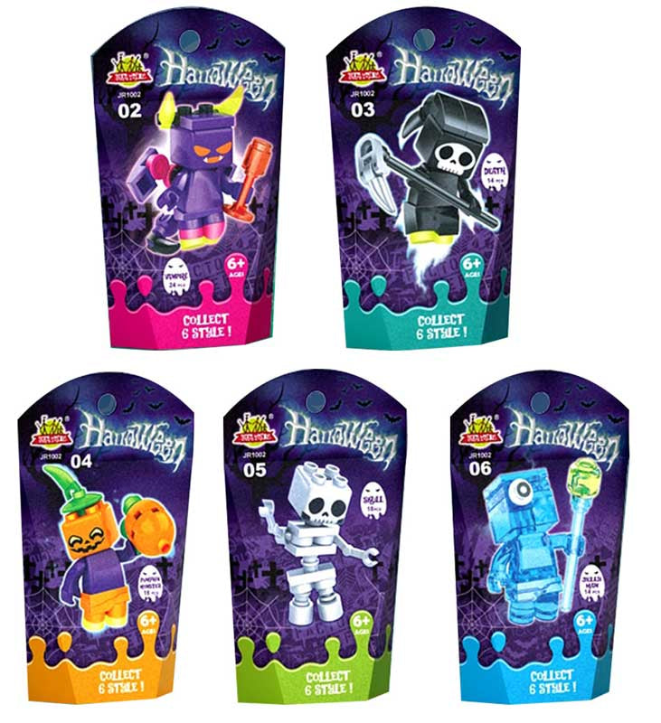 Halloween Block KIts 6 Assorted