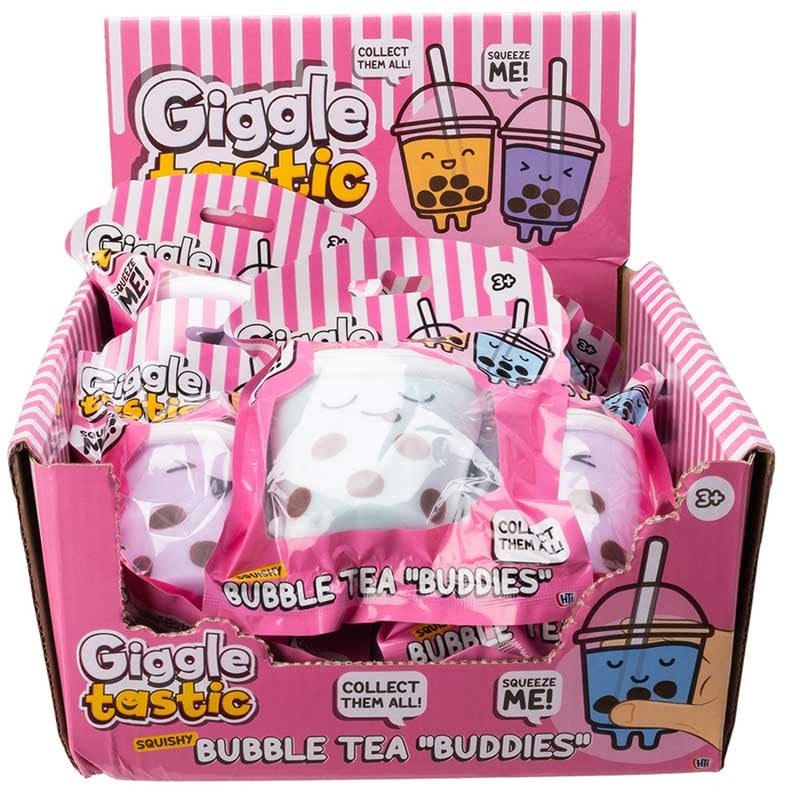 Giggle Tastic Bubble Tea Buddies 1pcs Assorted Squeeze Toy
