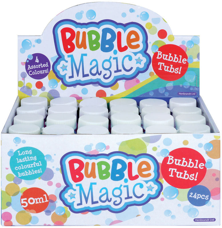 4 pcs Bubble Tubs Bubble Magic with Wand 50ml