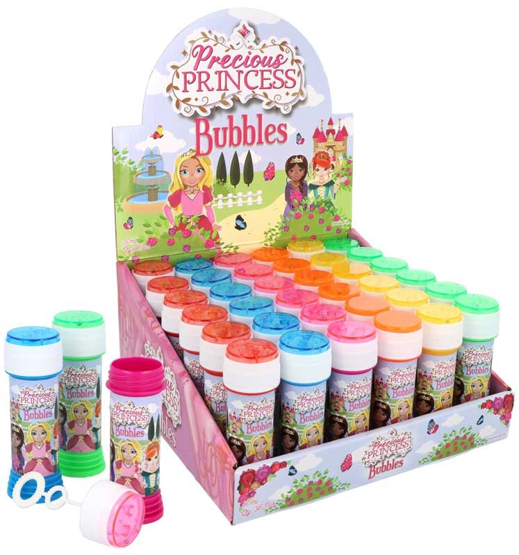 4 Bubble Tubs With Wands 50ml princess Theme with Puzzle.