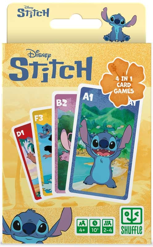Disney Stitch Shuffle 4 in 1 card game