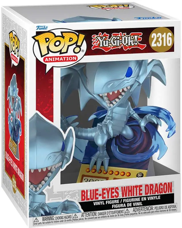 Funko Pop! Premium Yu-Gi-Oh! Blue Eyes White Dragon Card