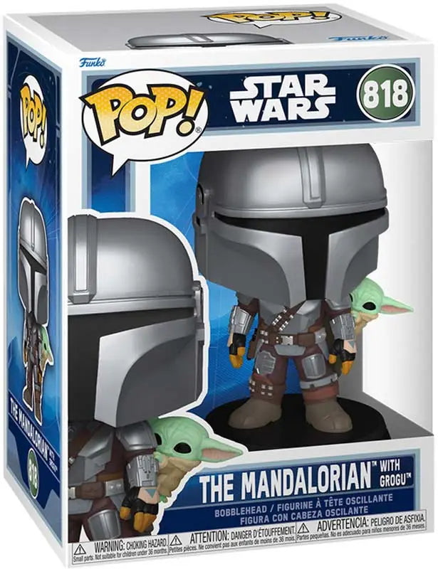 Funko Pop! Star Wars The Mandalorian with Grogu 818