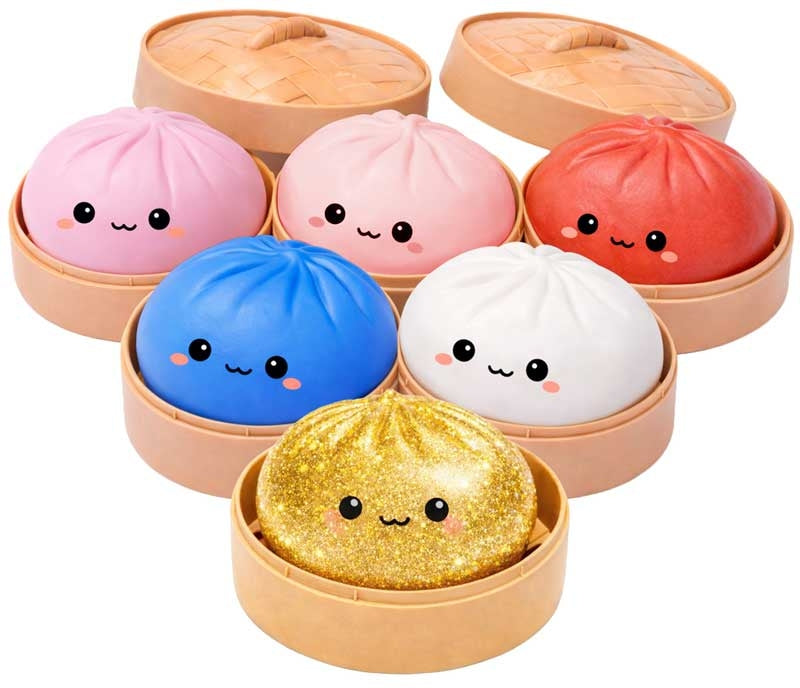 Lucky Bao Mini Collectable Dumpling Viral Toy. 1pc Random