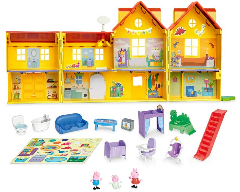 Peppa Pig Family House + Sticker Pack Bundle