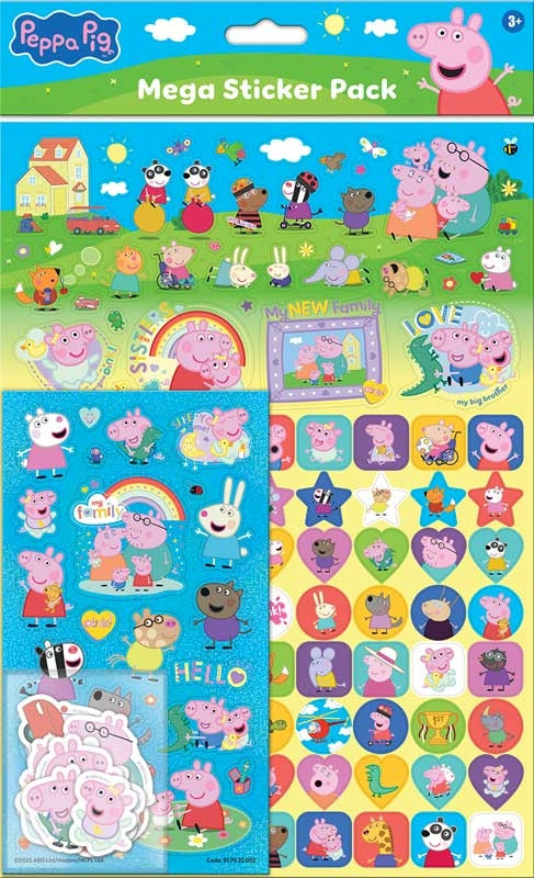Peppa Pig Family Mega Pack Stickers
