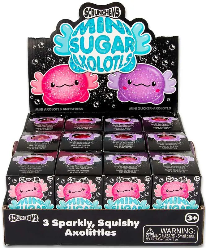 Scrunchems Mini Axolotl 3 Pack Asstd Colours