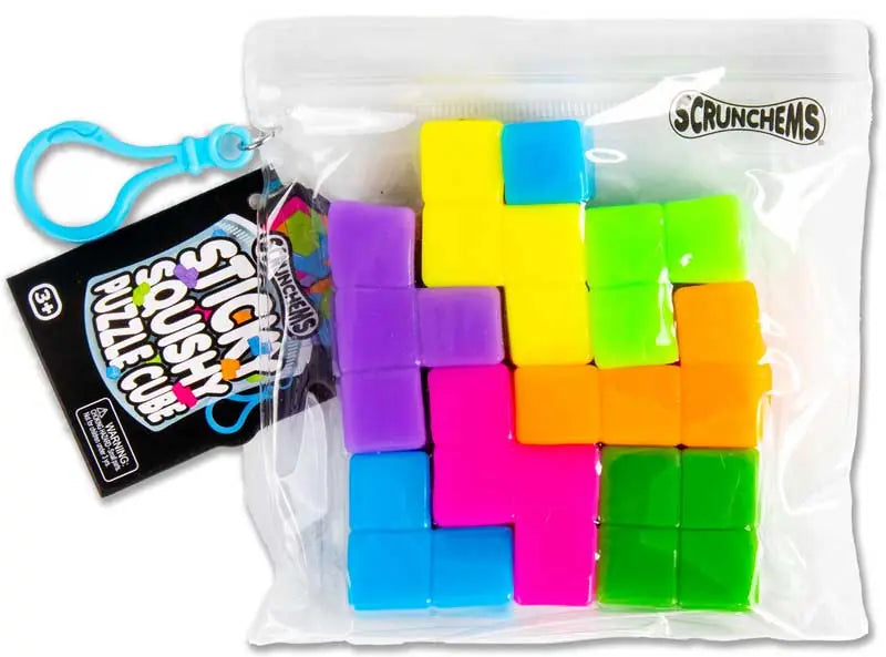 Scunchems Sticky Puzzle Cube Keyring