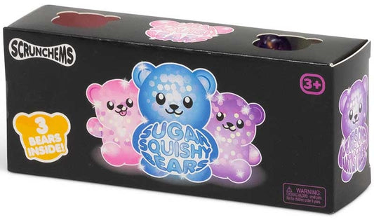 Scrunchems Sugar Diddy Bears 3 pack Assorted Colours