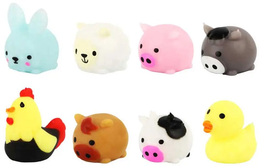 8pcs Mini Squishy Farm Animals