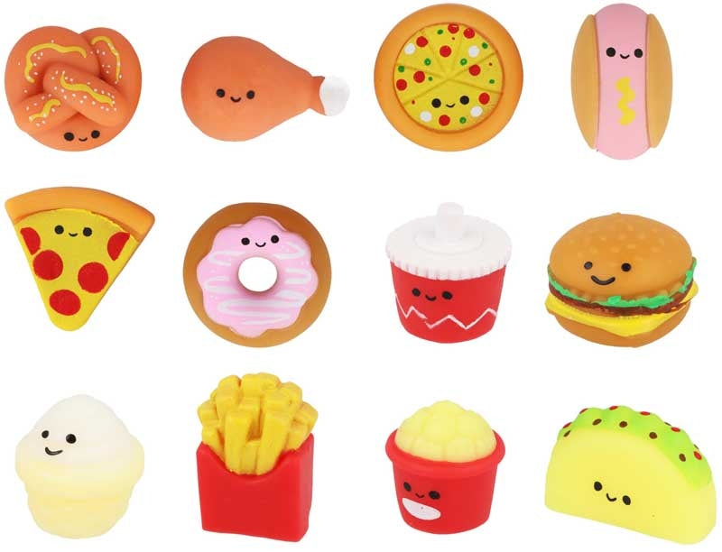 12pcs Mini Fast Food Squishies
