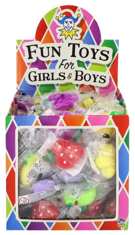 6pcs Mini Fruits Squishy Squeeze Toys