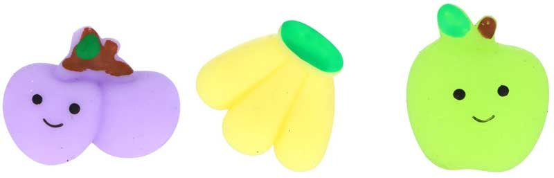 6pcs Mini Fruits Squishy Squeeze Toys